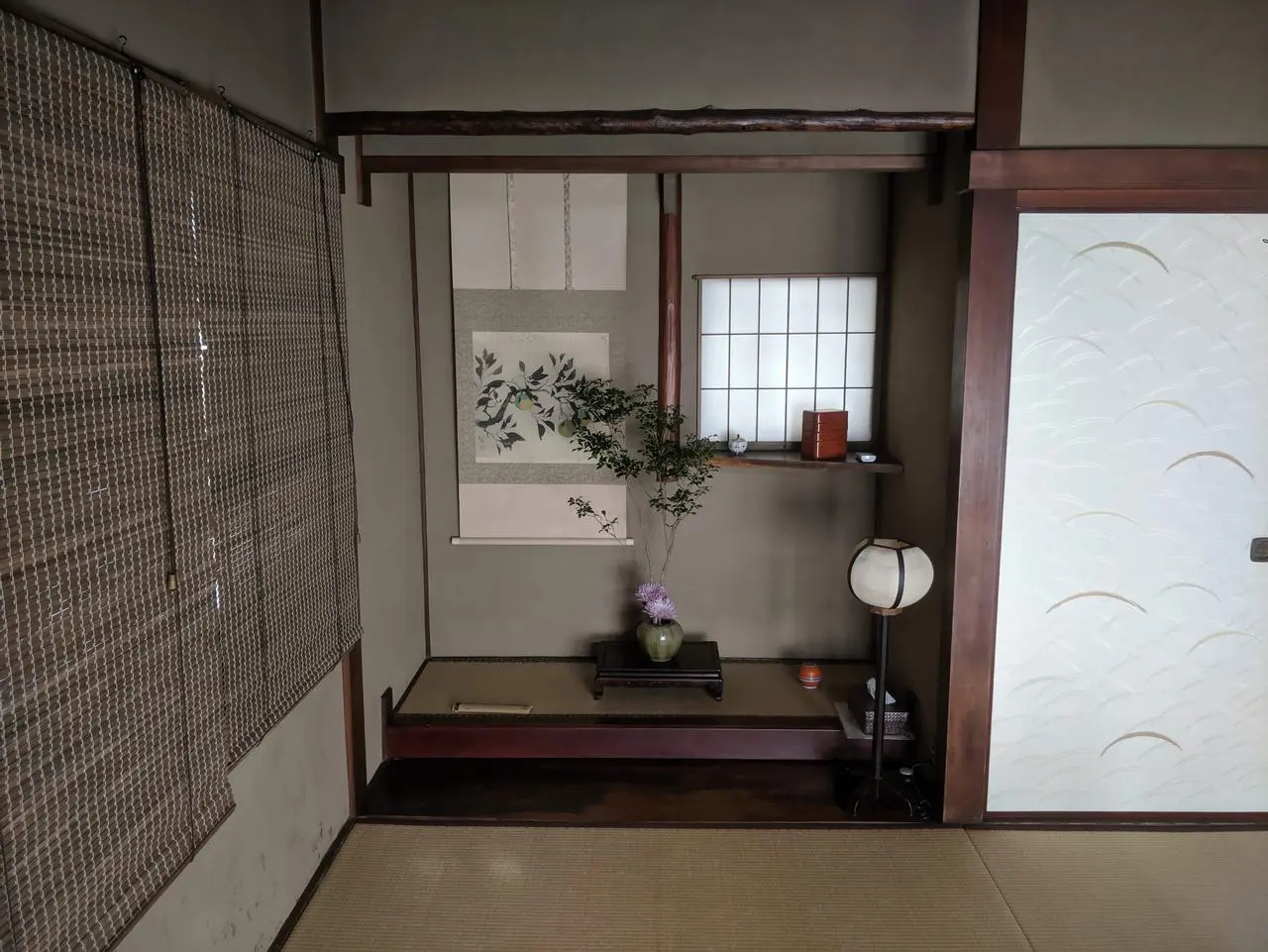 habitación estilo japonés. Dónde alojarse en Kioto.