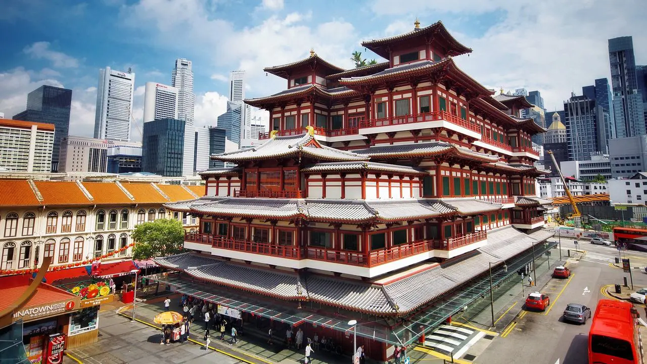 Templo del diente de buda en Chinatown.