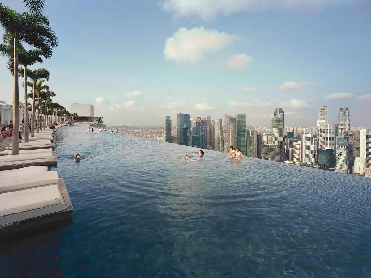 piscina Marina Sands Bay.