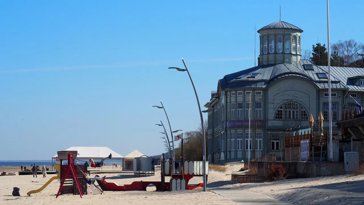 Majori Beach Jurmala Letonia. Majori Beach Jurmala Letonia.