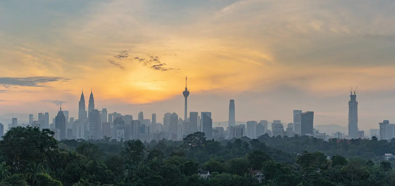 Skyline de Kuala Lumpur.