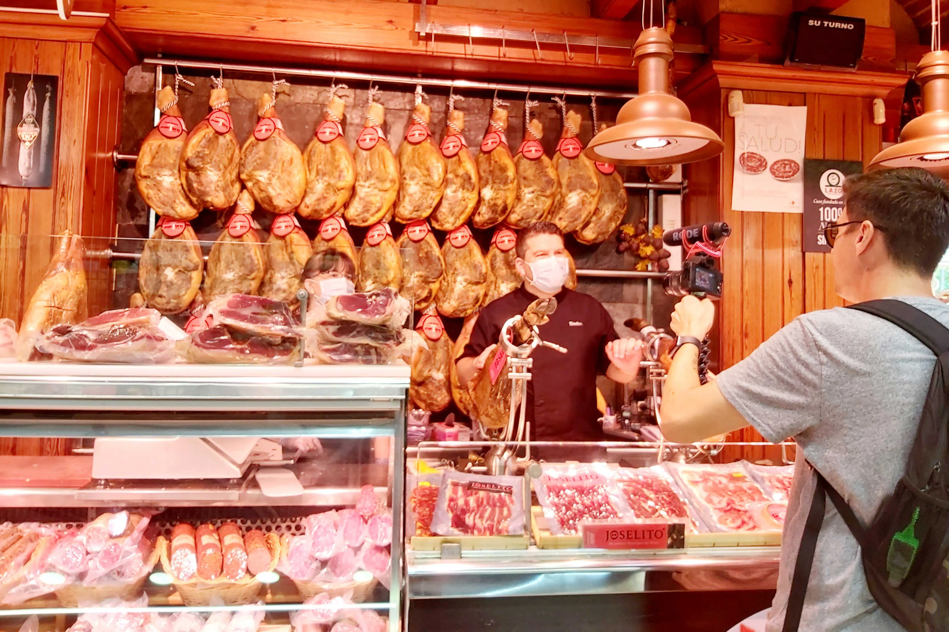 Mercado Central Valencia jamón