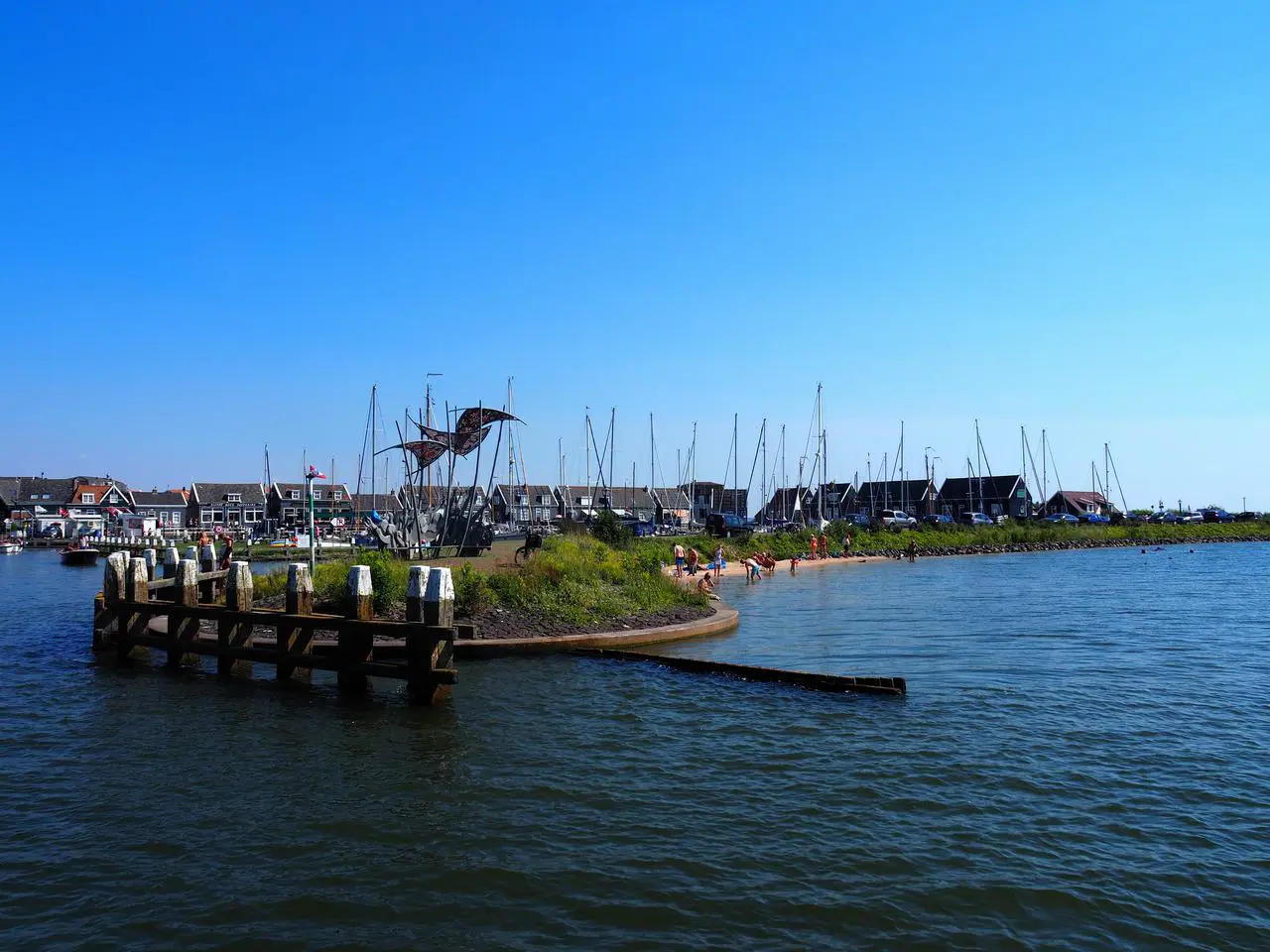 Llegando a Marken en ferry desde Volendam.