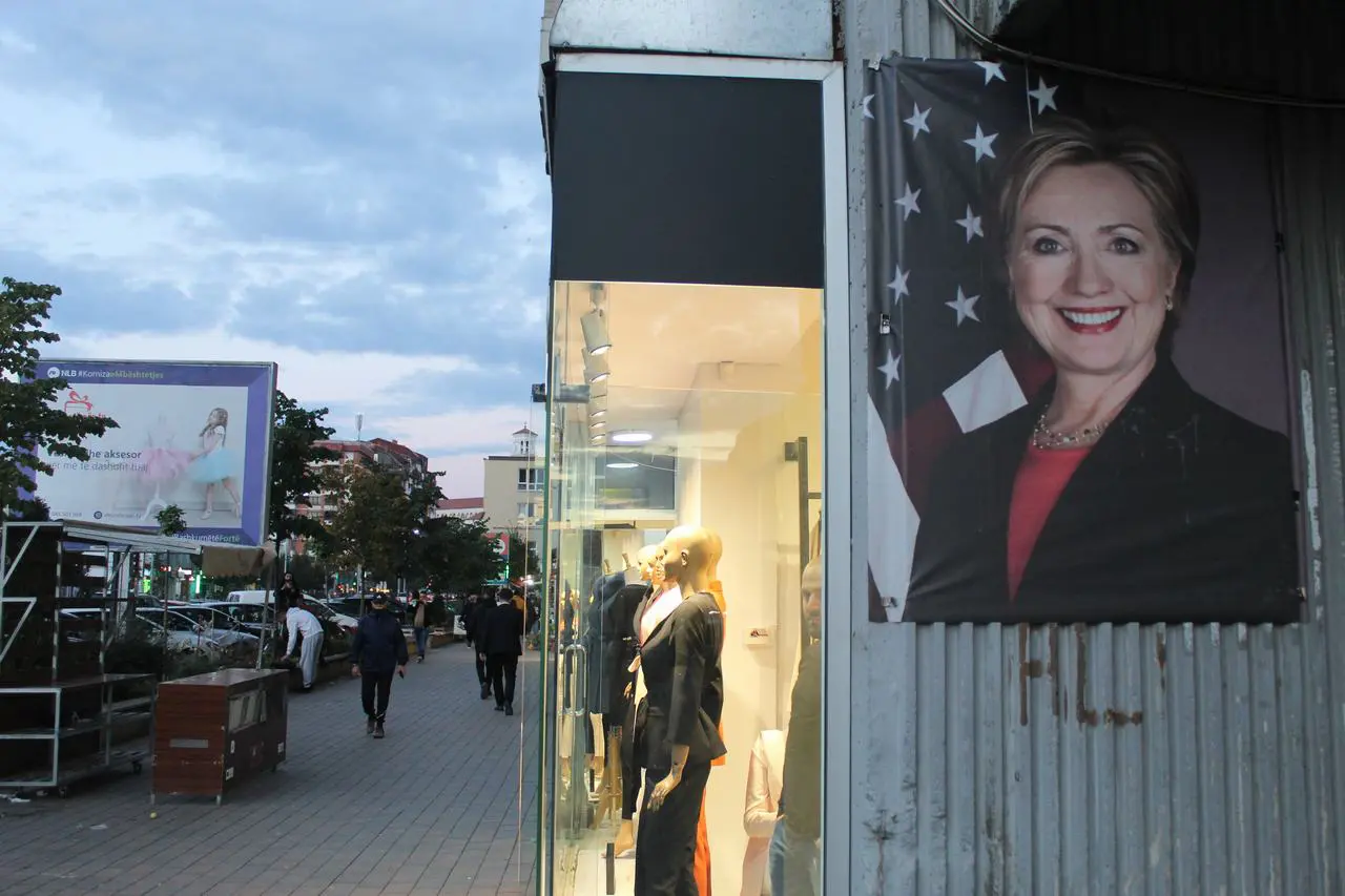 Hillary Clinton, Pristina, Kosovo.