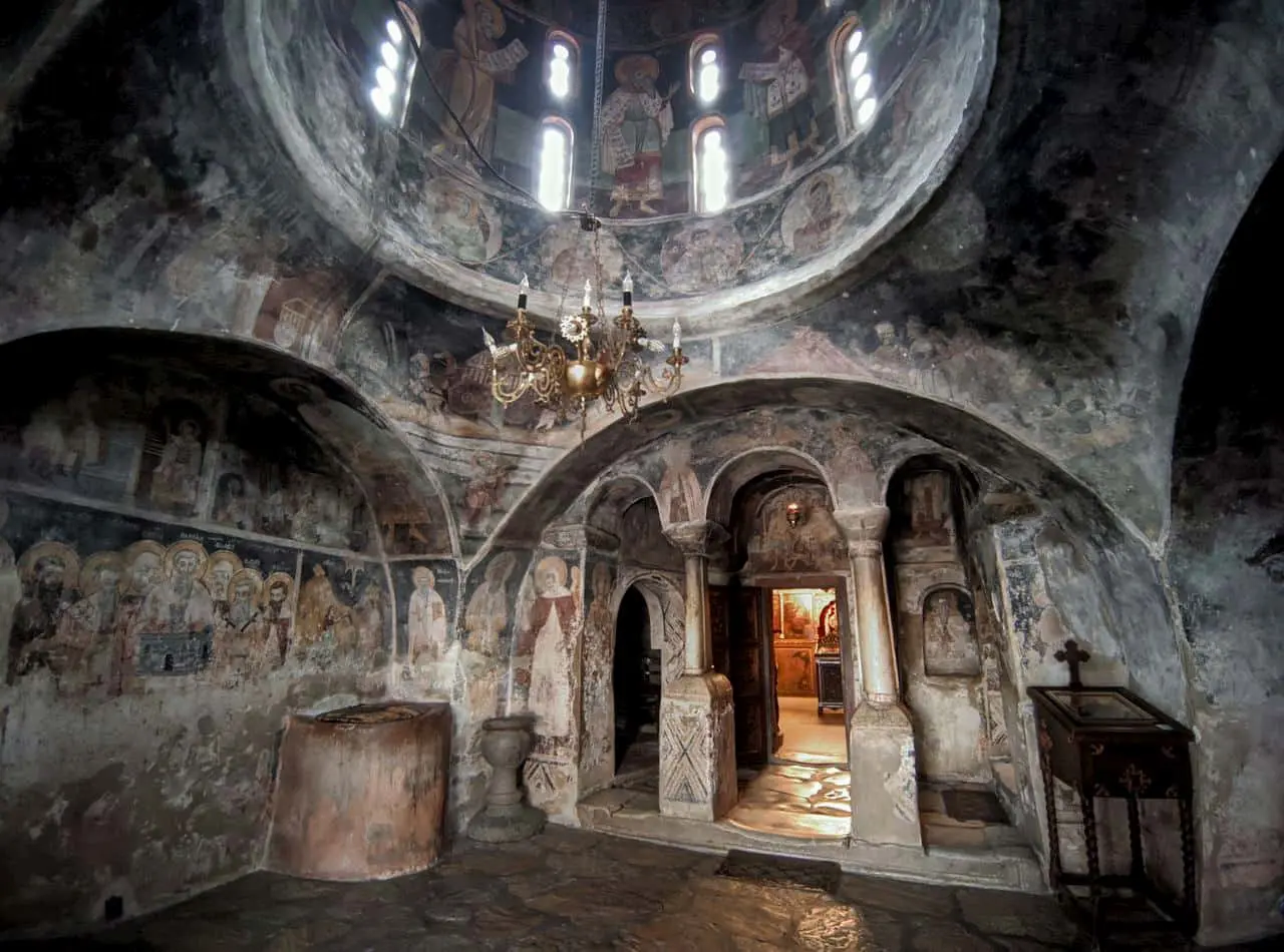 Interior monasterio de Naum, Ohrid, Macedonia del Norte. Interior monasterio de Naum, Ohrid, Macedonia del Norte.