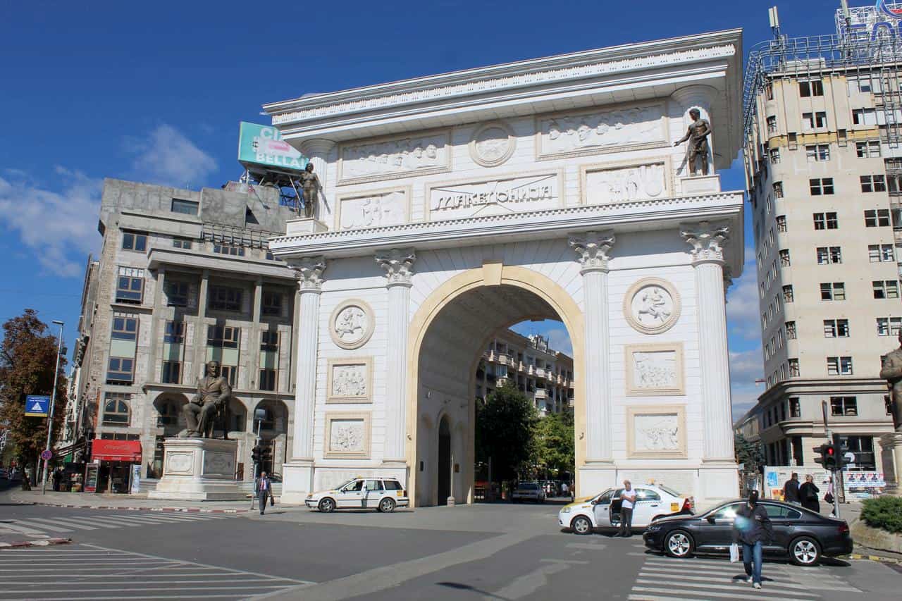 Arco del triunfo Macedonia. Arco del triunfo Macedonia.