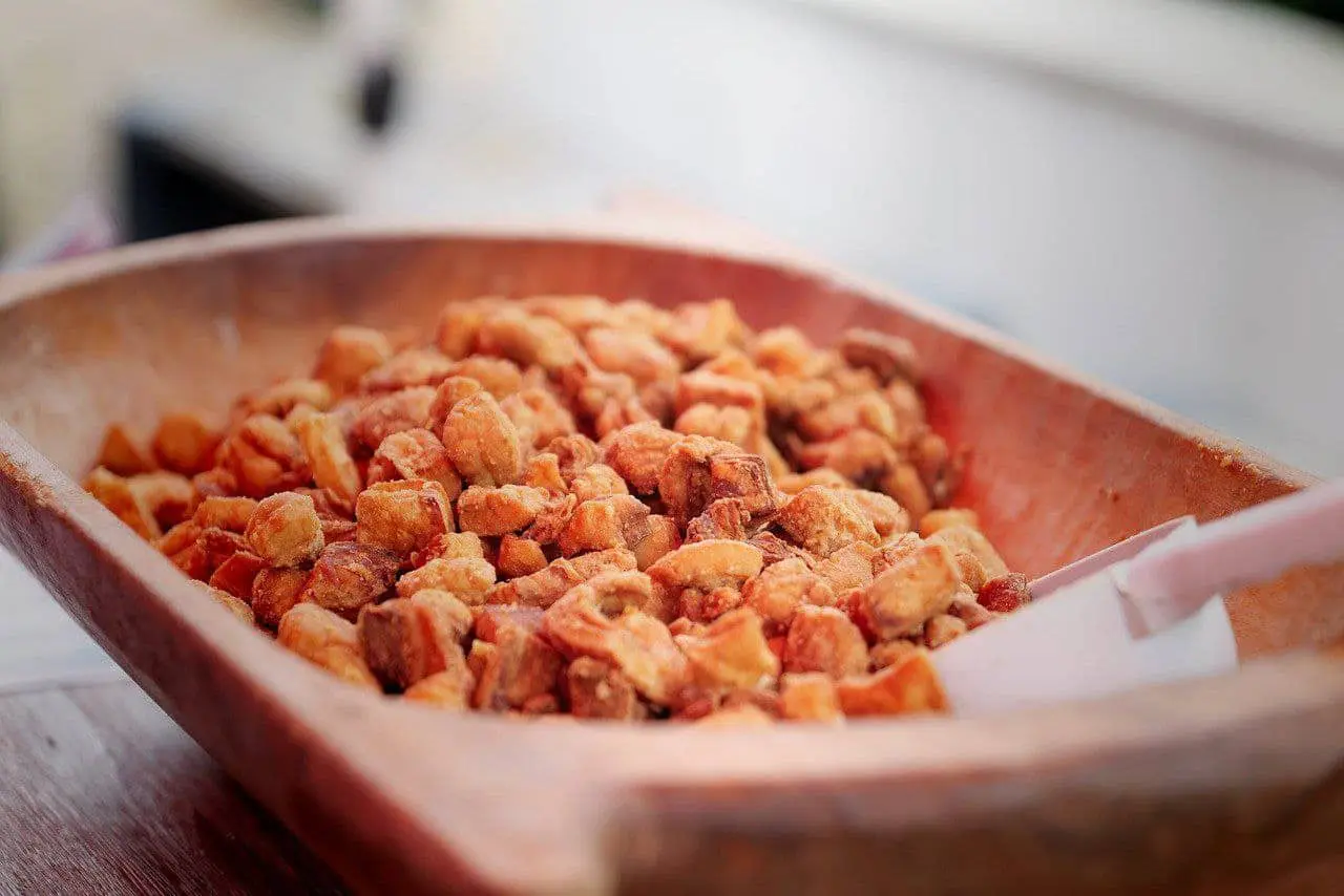 platos típicos cubanos Chicharrones.