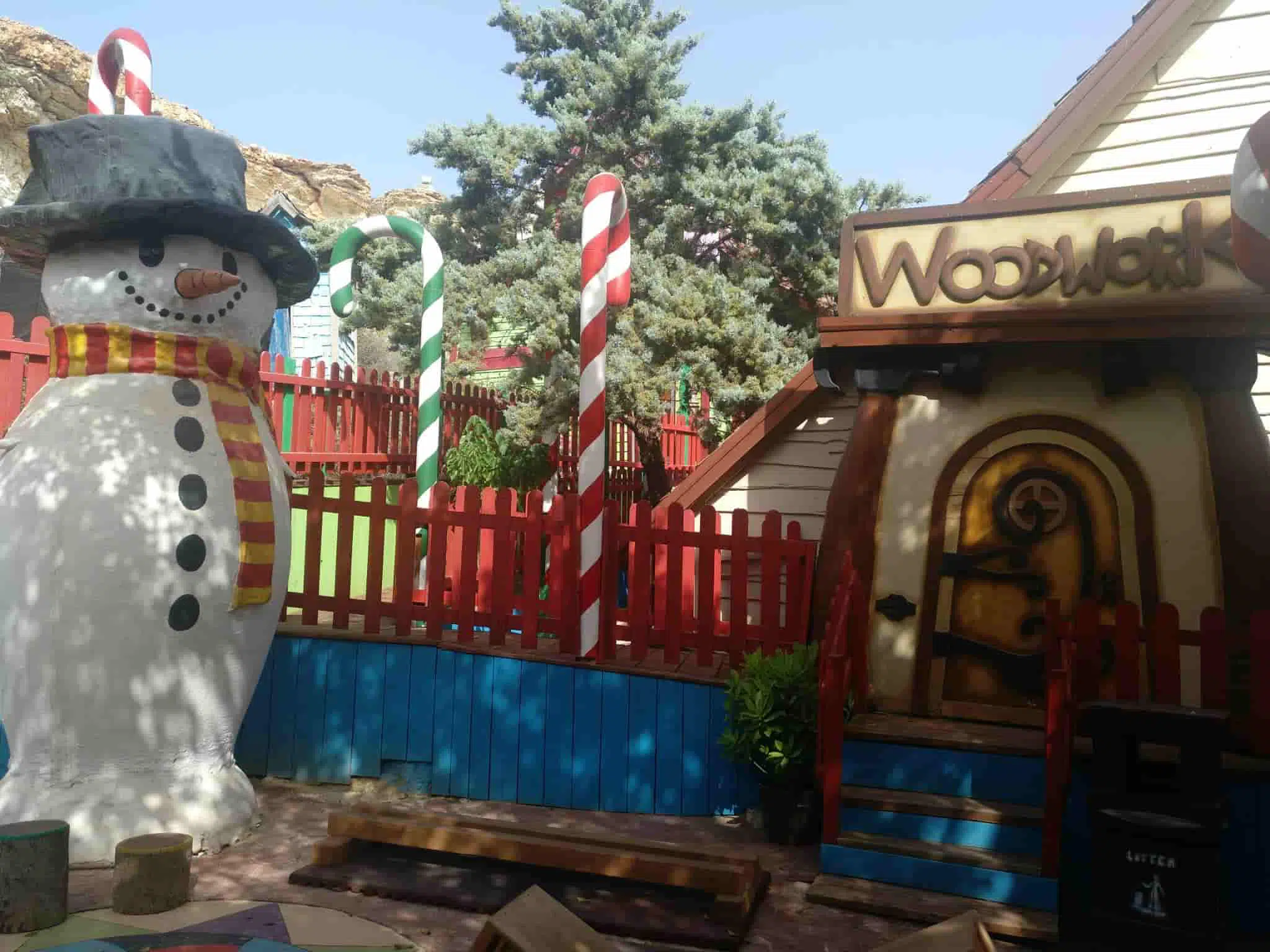 Navidad en pueblo de Popeye