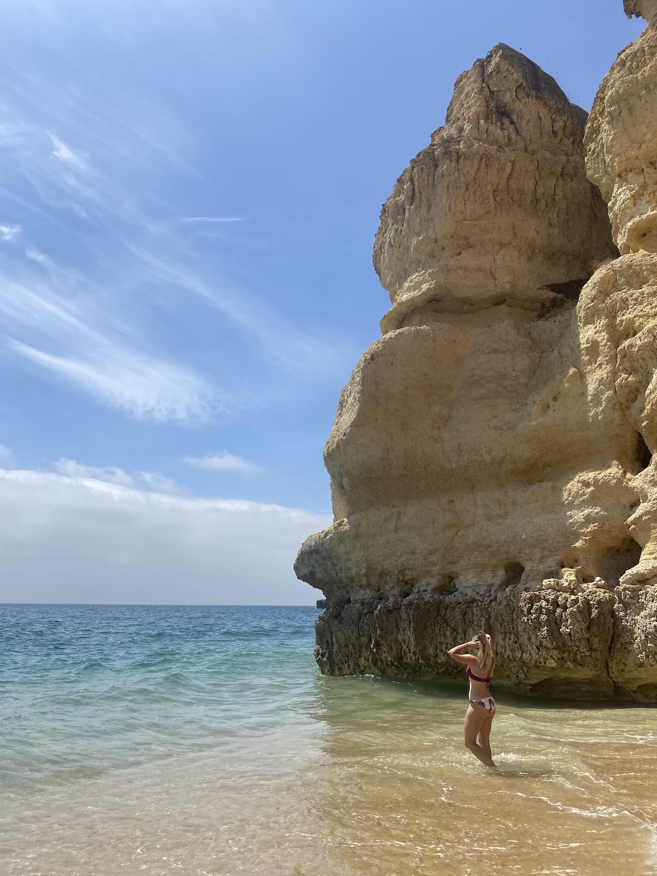 Ruta en coche por el Algarve, parada en Praia da Coelha