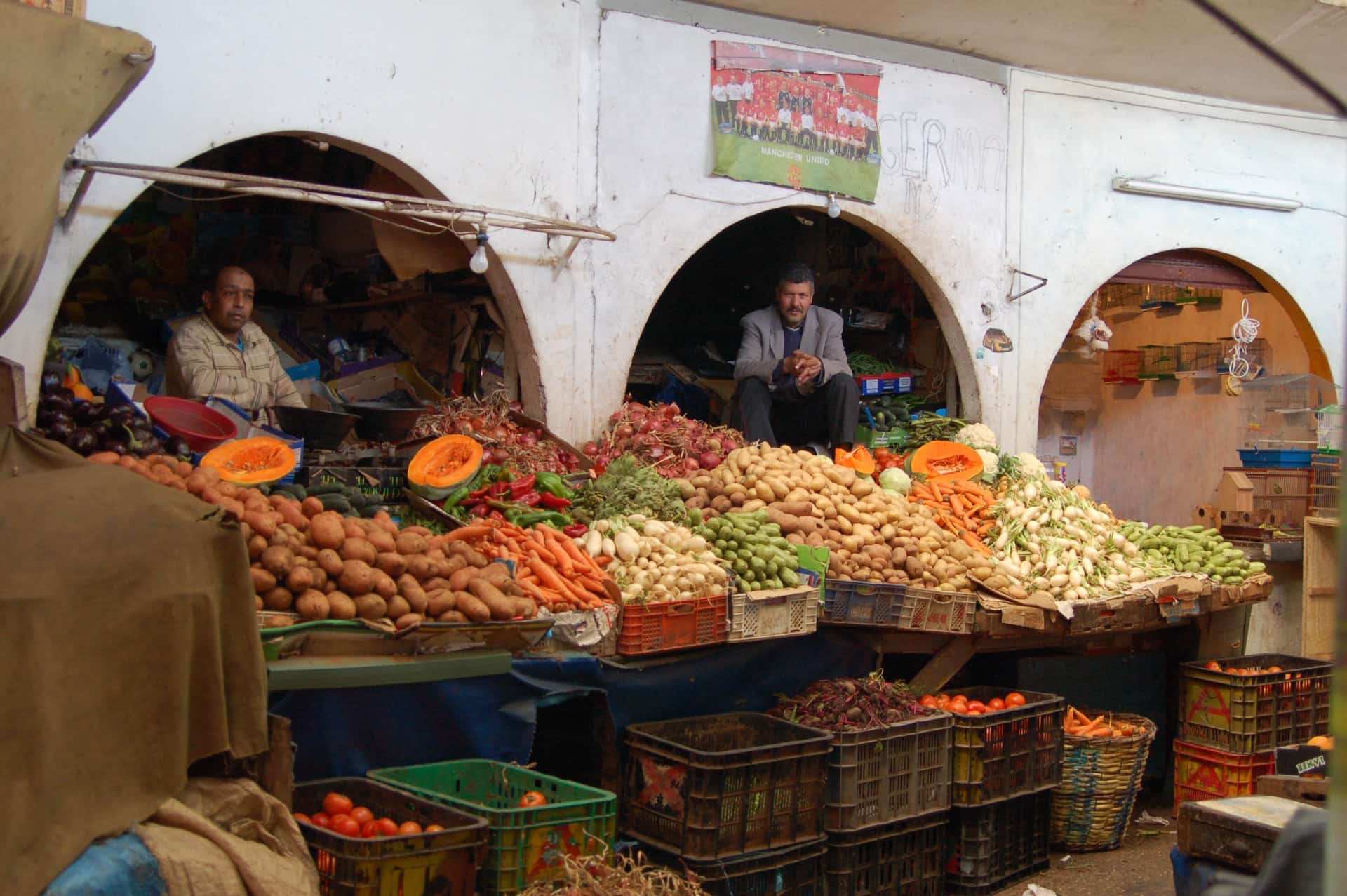 Dónde comer en Asilah. Acude a restaurantes próximos a mercados.