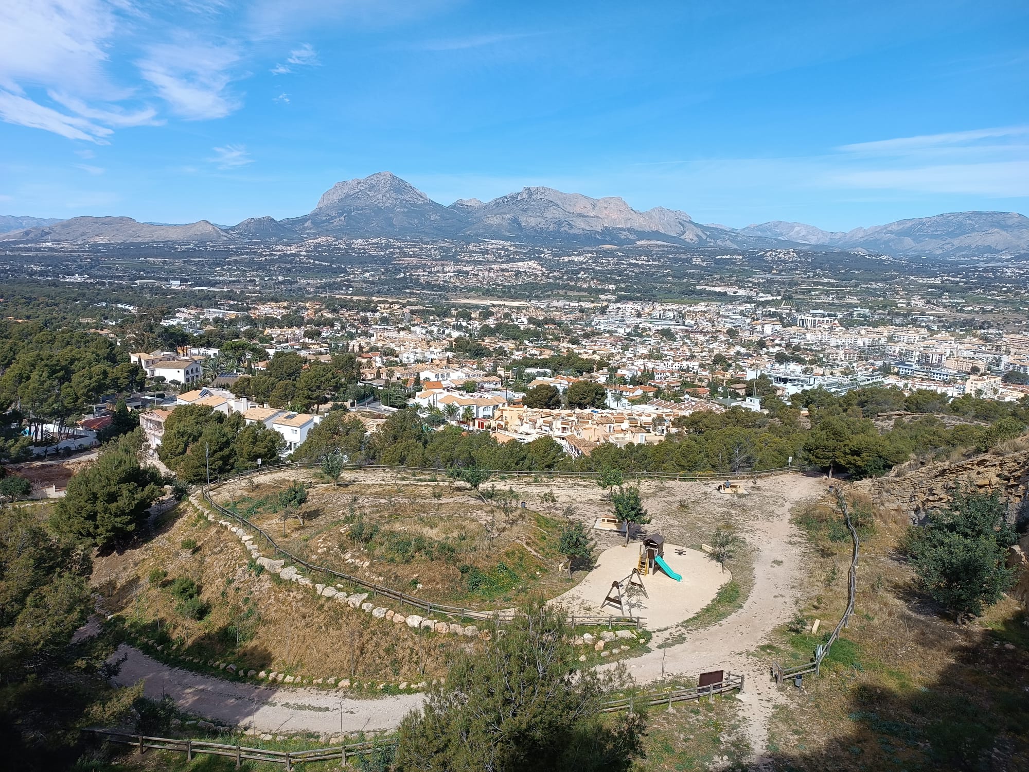 Vistas Vía Ferrata Albir