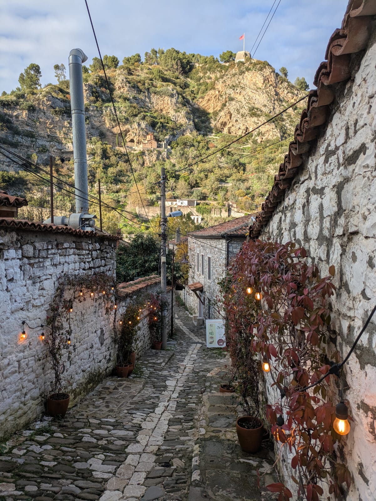 calles de Berat Albania